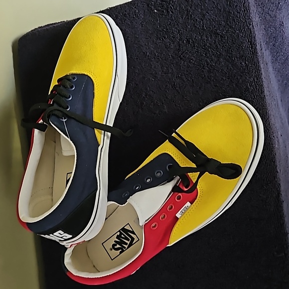 NWOT VANS COLOR BLOCK SNEAKERS - Picture 1 of 9